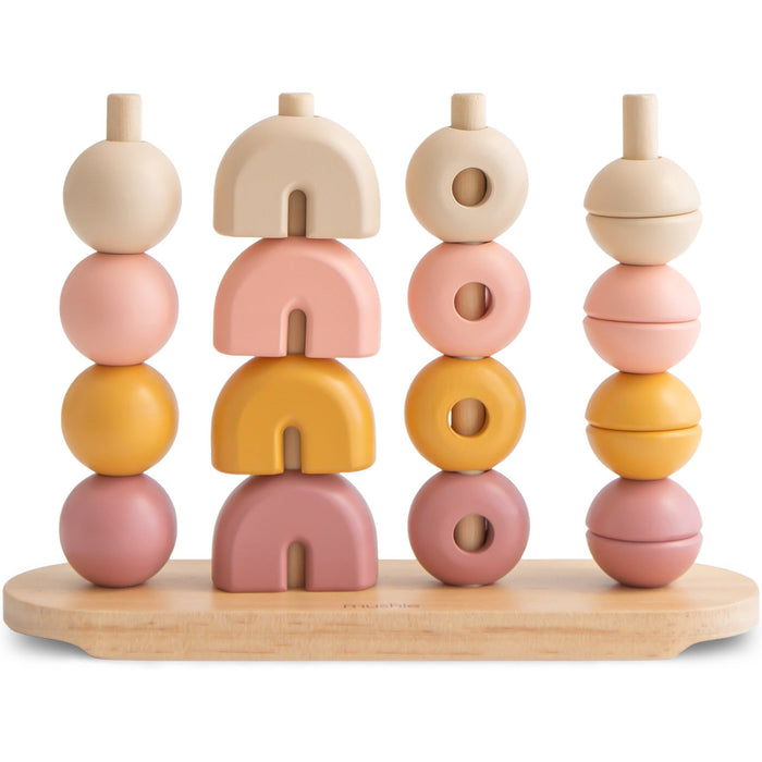 Mushie Wooden Multi Shape Stacker