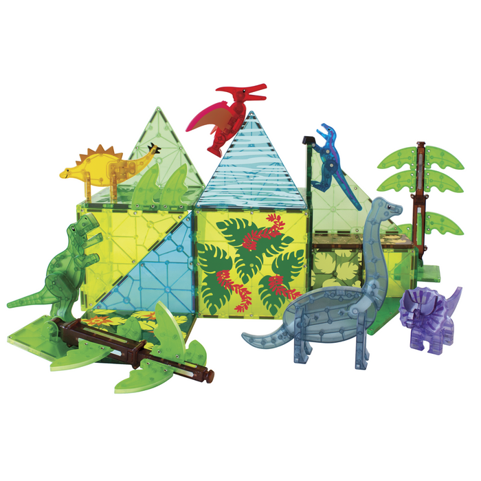 Magna-Tiles Dino World XL 50-Piece Set