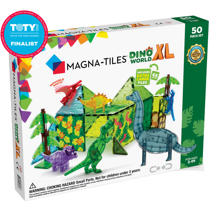 Magna-Tiles Dino World XL 50-Piece Set