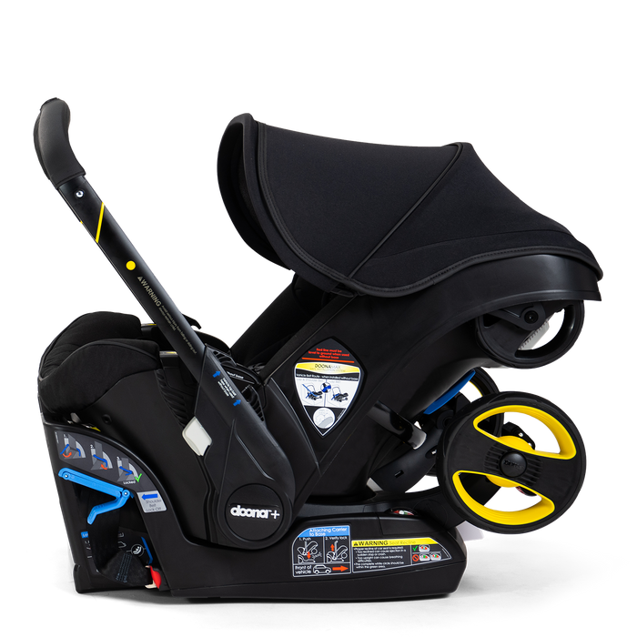 Doona Infant Car Seat Stroller + Essentials Bag | Midnight Special Edition (OPEN BOX)