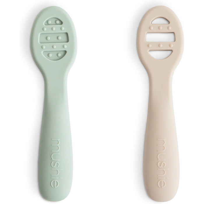 Mushie First Feeding Baby Spoons 2-Pack