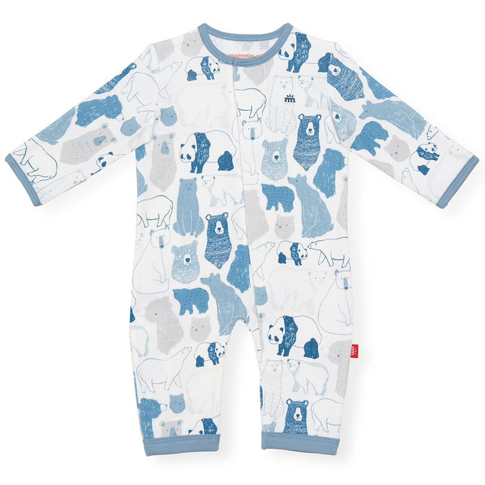 magnetic me unbearably cute organic cotton magnetic coverall