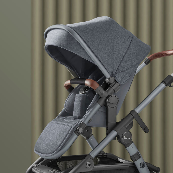 Silver Cross Wave Single-to-Double Stroller with Sustainable Fabrics