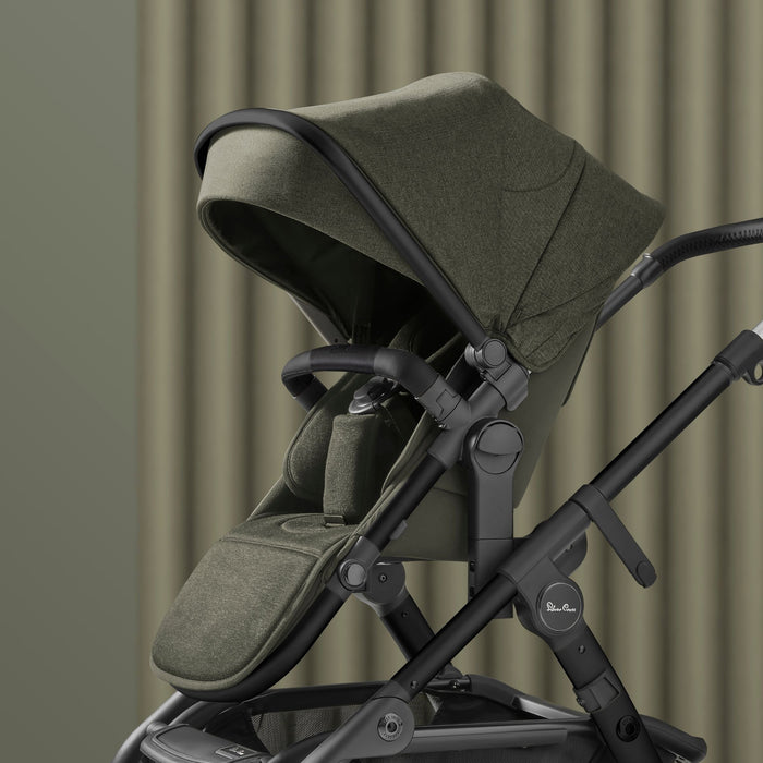 Silver Cross Wave Single-to-Double Stroller with Sustainable Fabrics