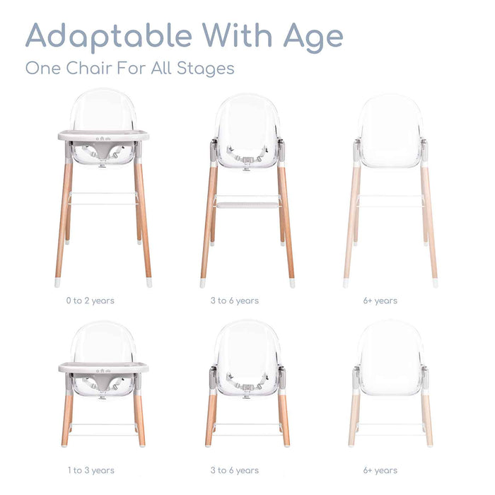 Children of Design 6-in-1 Classic High Chair + Cushion