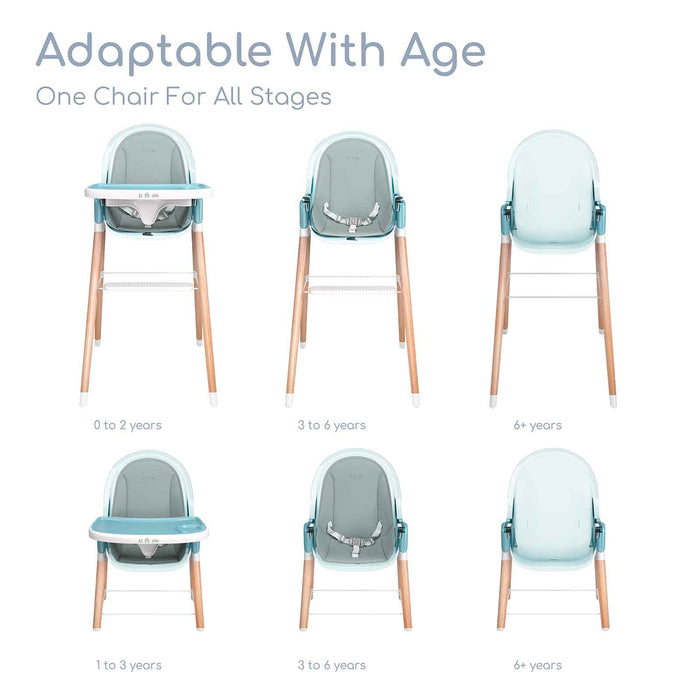 Children of Design 6-in-1 Deluxe High Chair + Cushion