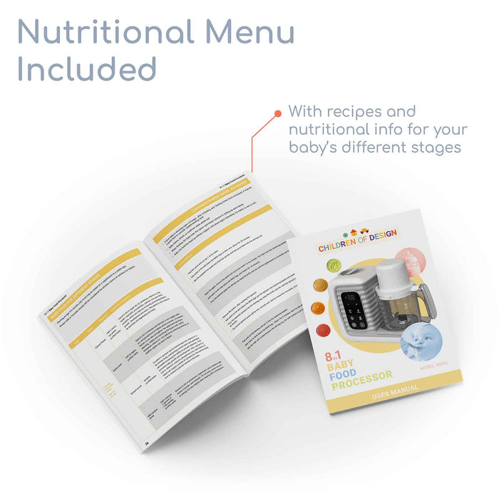 Children of Design 8-in-1 Smart Baby Food Maker & Processor