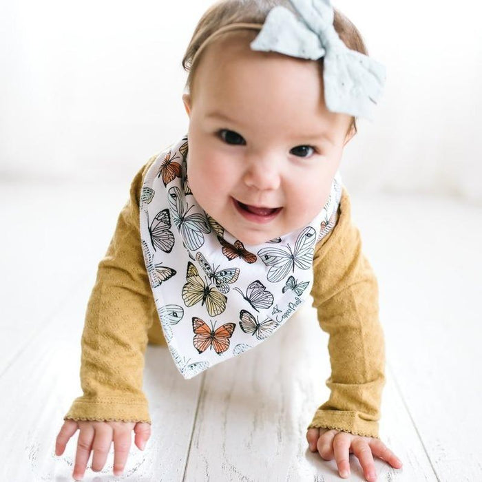 Copper Pearl Baby Bandana Bibs - Dot