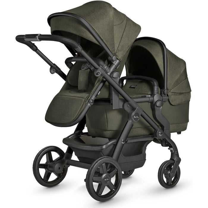 Silver Cross Wave Single-to-Double Stroller with Sustainable Fabrics