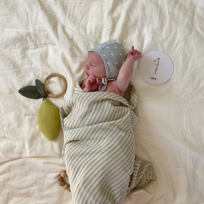 Mushie Organic Cotton Muslin Swaddle Blanket