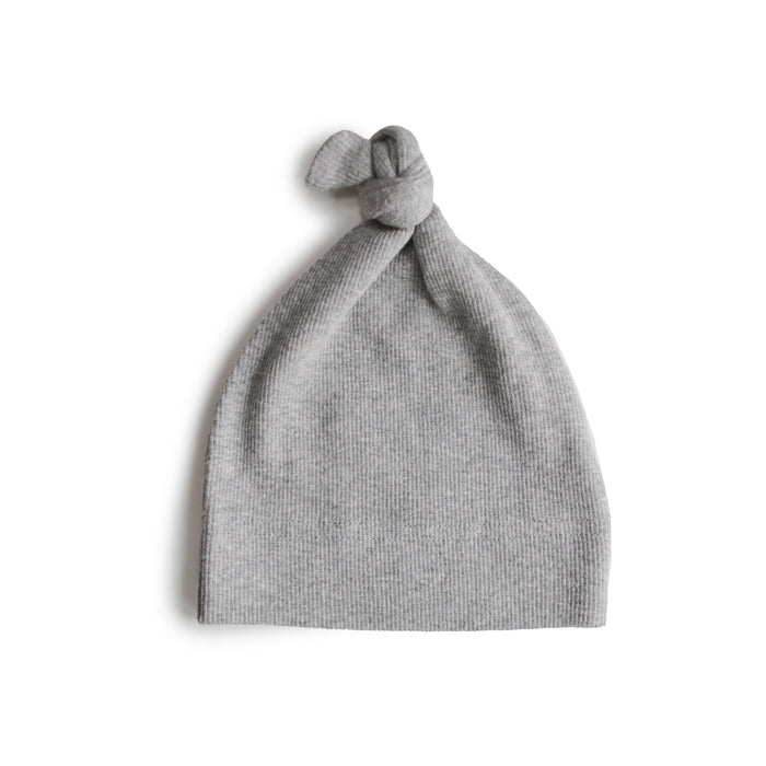 Mushie Ribbed Baby Beanie