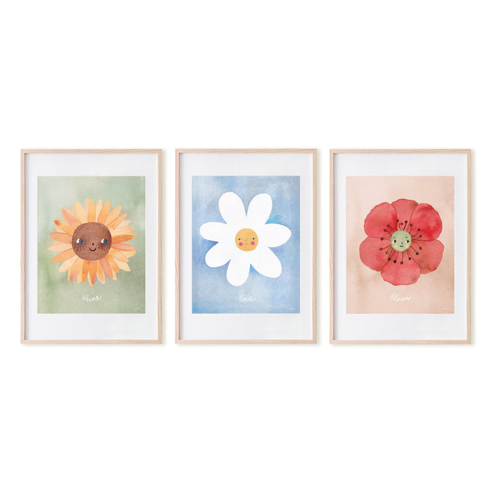 Mushie Floral Poster Set (Bloom/Love/Shine) | 11 x 14