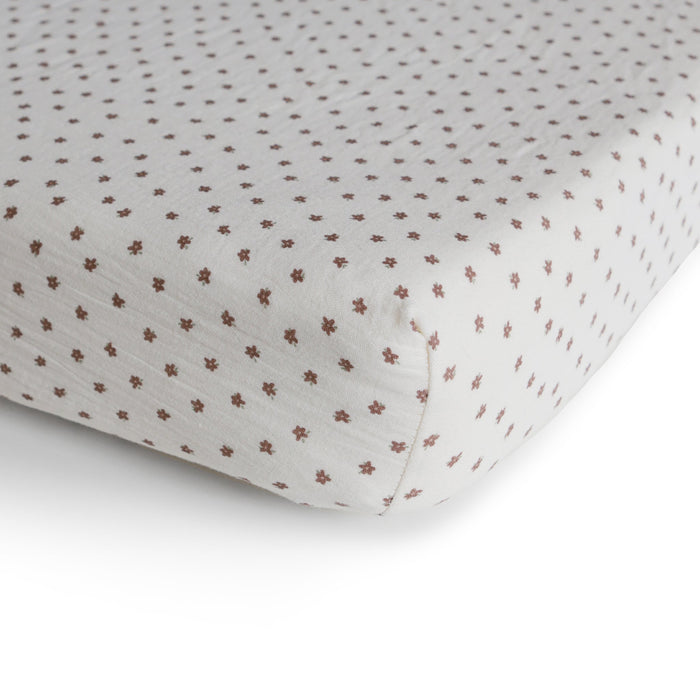 Mushie Mini Muslin Crib Sheet