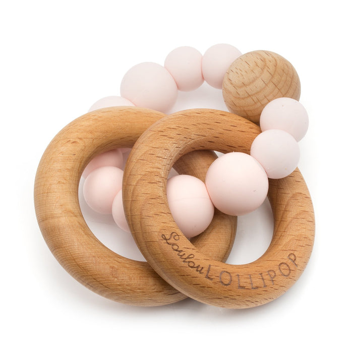 Loulou Lollipop Bubble Wood + Silicone Teether