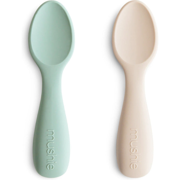 Mushie Silicone Toddler Starter Spoons (2-Pack)