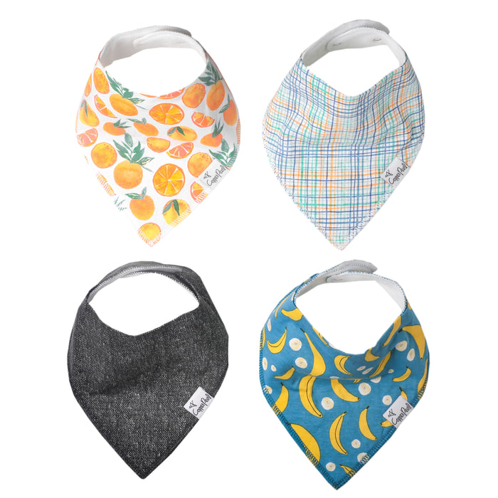 Copper Pearl Baby Bandana Bibs - Citrus