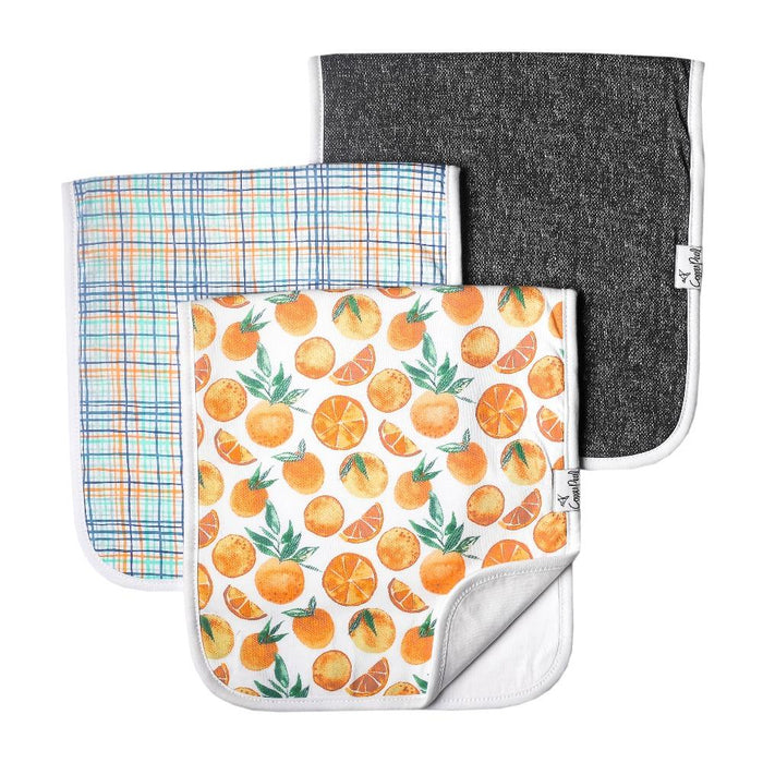 Copper Pearl Premium Burp Cloths - Citrus