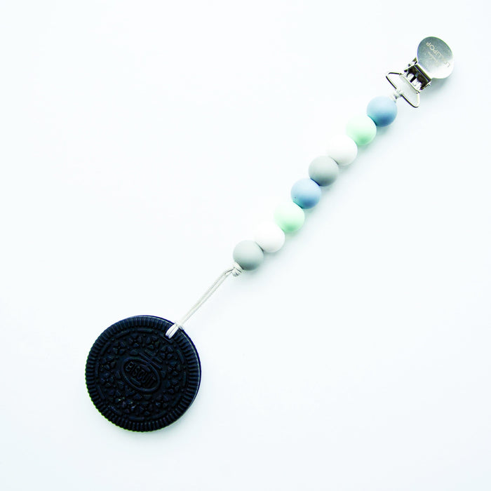 Loulou Lollipop Black Cookie Teether with Holder Set