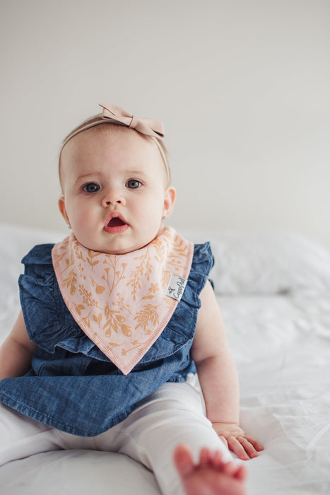 Copper Pearl Baby Bandana Bibs - Lola