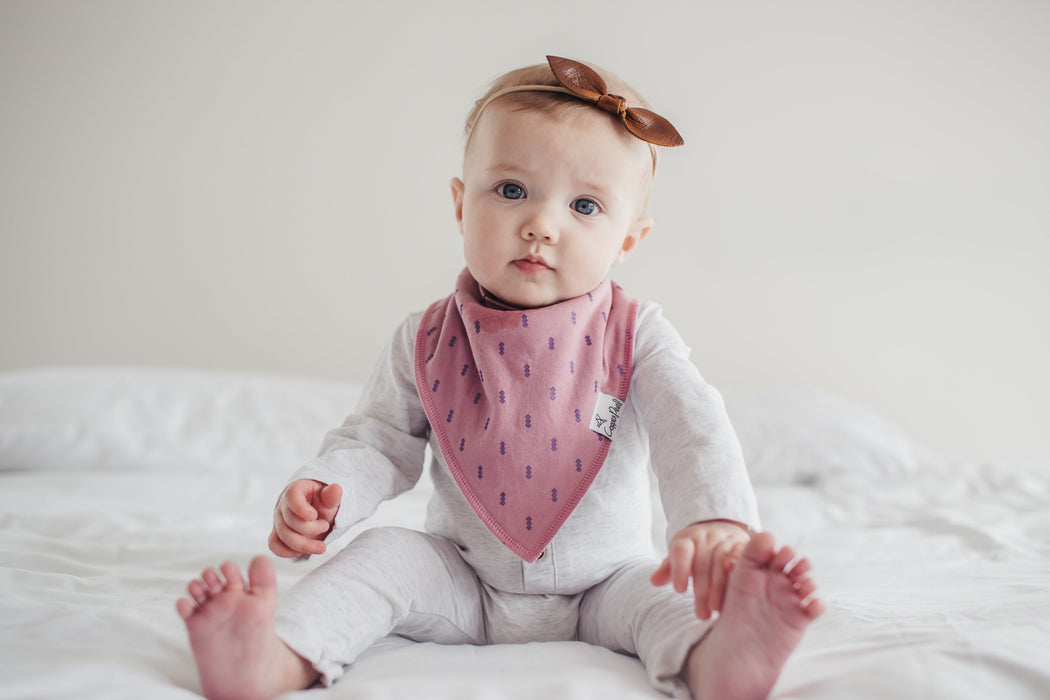 Copper Pearl Baby Bandana Bibs - Lola