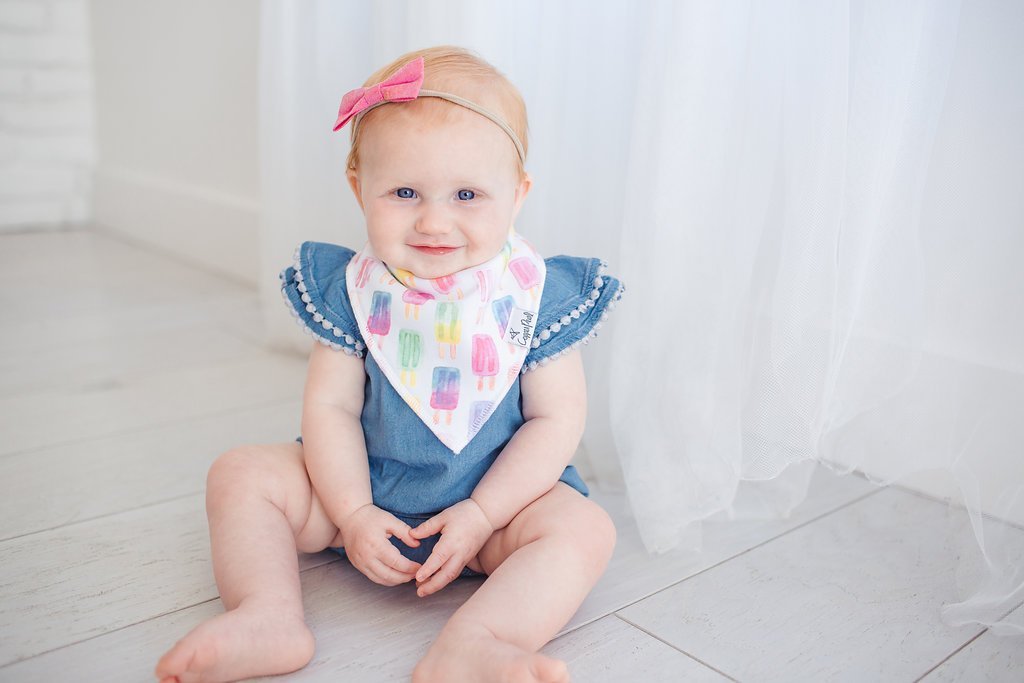 Copper Pearl Baby Bandana Bibs - Summer