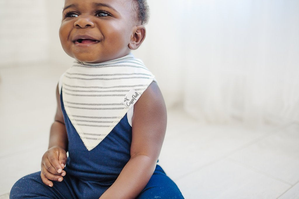 Copper Pearl Baby Bandana Bibs - Chip