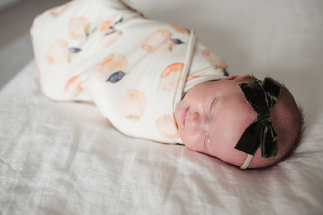 Copper Pearl Knit Swaddle Blanket - Caroline