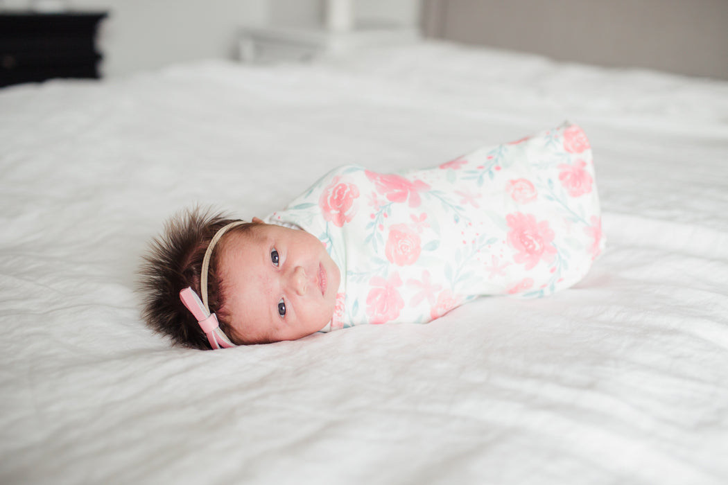 Copper Pearl Knit Swaddle Blanket - June