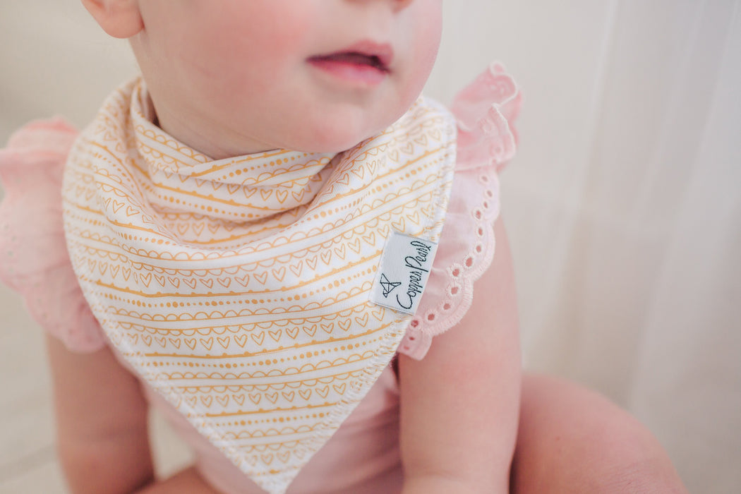 Copper Pearl Baby Bandana Bibs - June