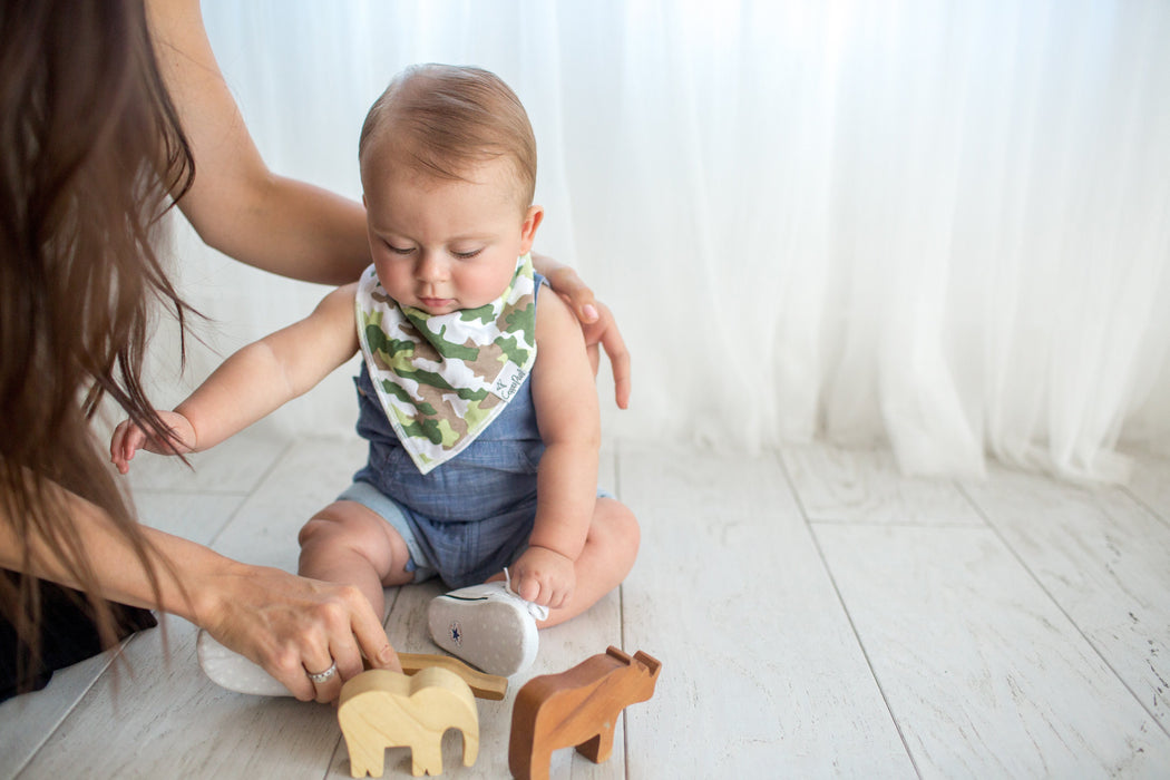 Copper Pearl Baby Bandana Bibs - Safari