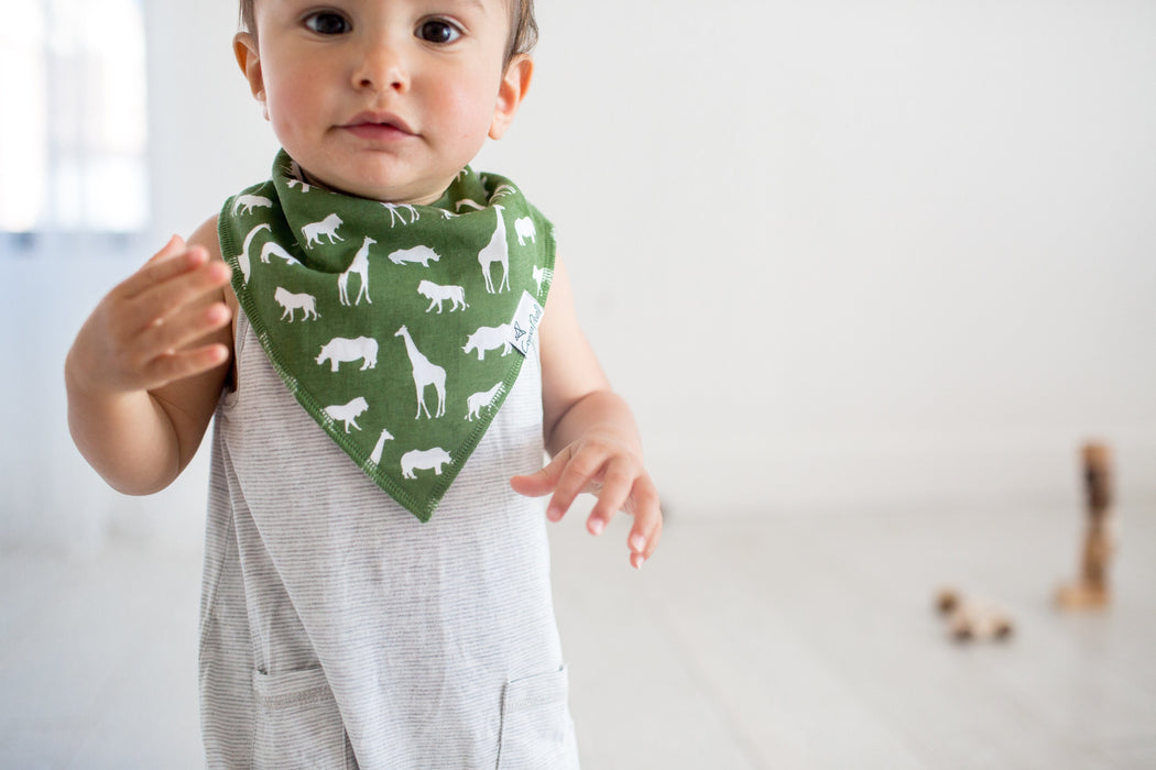 Copper Pearl Baby Bandana Bibs - Safari