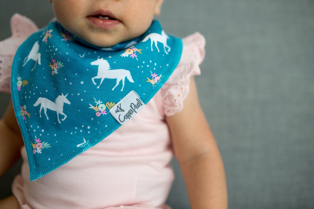 Copper Pearl Baby Bandana Bibs - Whimsy