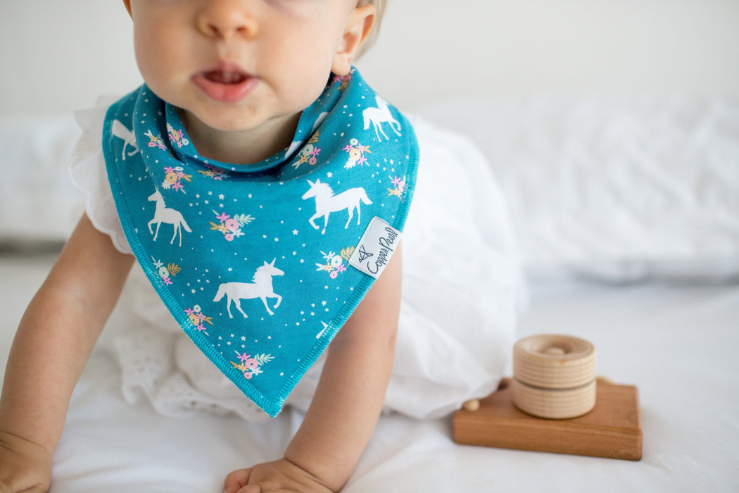 Copper Pearl Baby Bandana Bibs - Whimsy