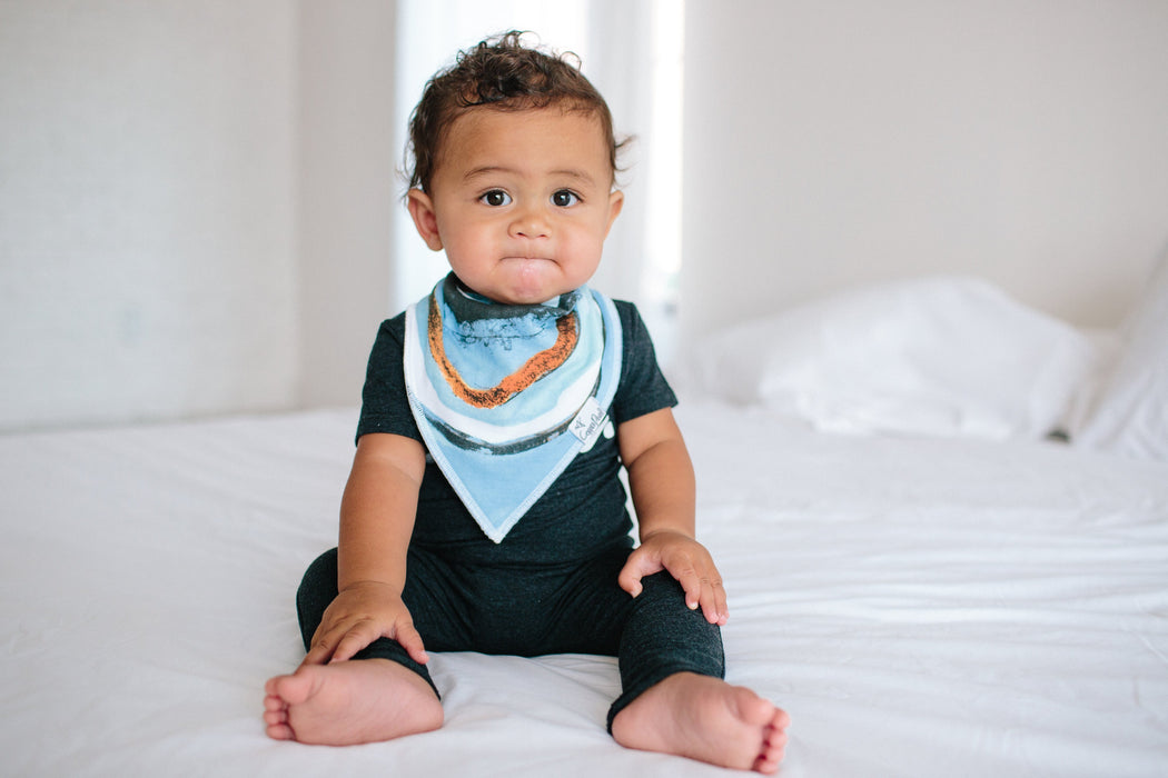 Copper Pearl Baby Bandana Bibs - Arctic