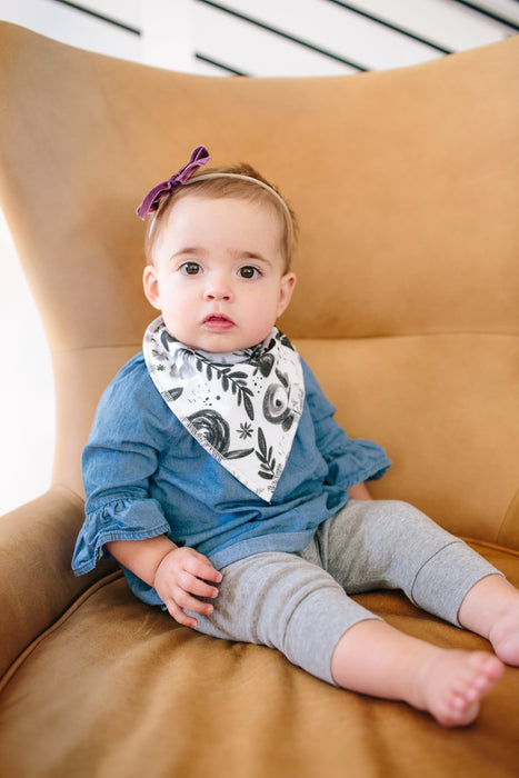 Copper Pearl Baby Bandana Bibs - Sage