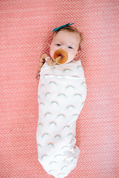 Copper Pearl Knit Swaddle Blanket - Daydream