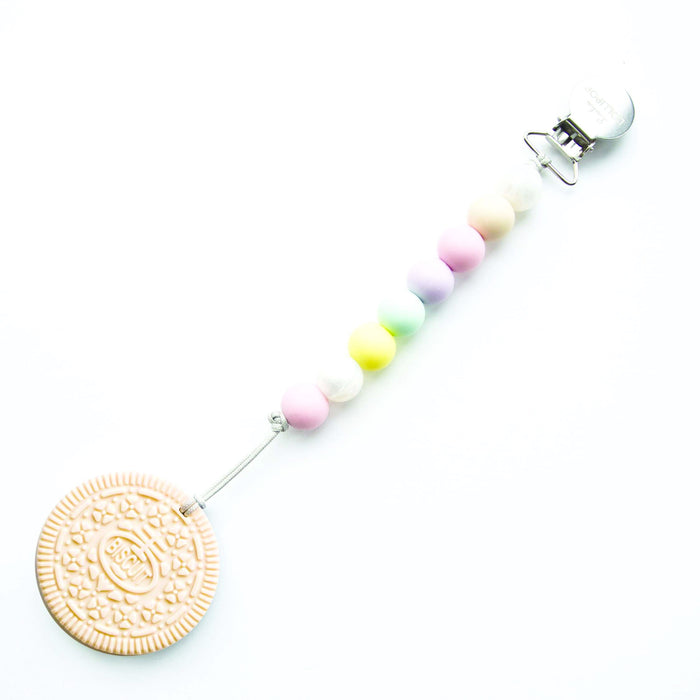 Loulou Lollipop Cream Cookie Teether with Holder Set