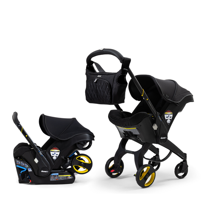 Doona Infant Car Seat Stroller + Essentials Bag | Midnight Special Edition