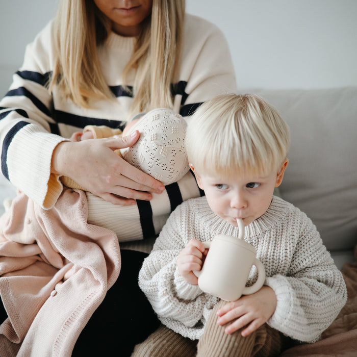 Mushie Silicone Training Cup + Straw