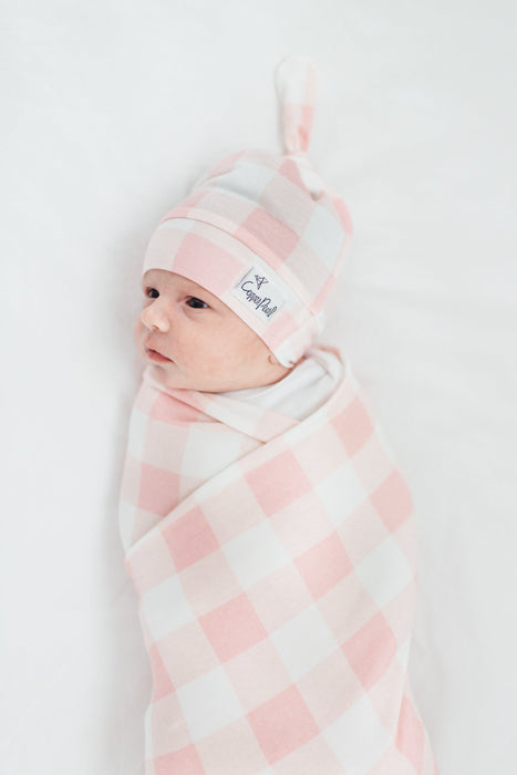 Copper Pearl Knit Swaddle Blanket - London