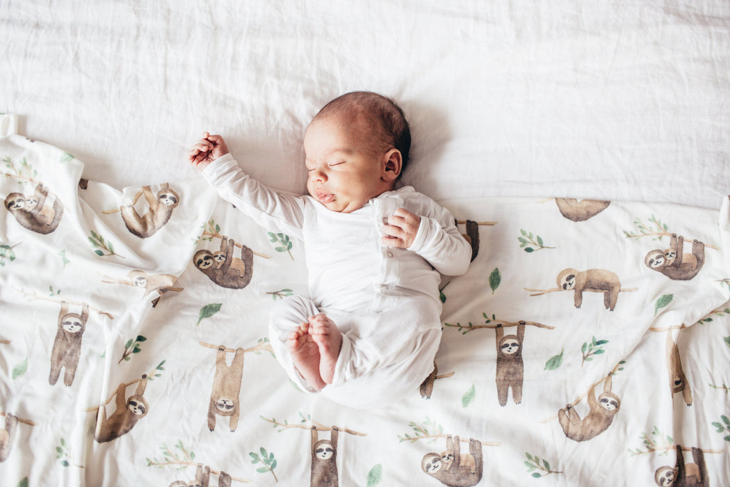 Copper Pearl Knit Swaddle Blanket - Noah