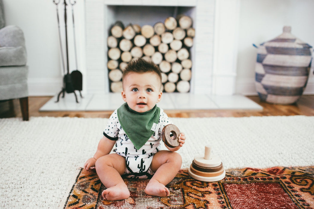 Baby Bandana Bibs - Jackson - Copper Pearl - 5