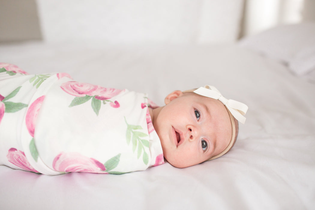 Copper Pearl Knit Swaddle Blanket - Grace