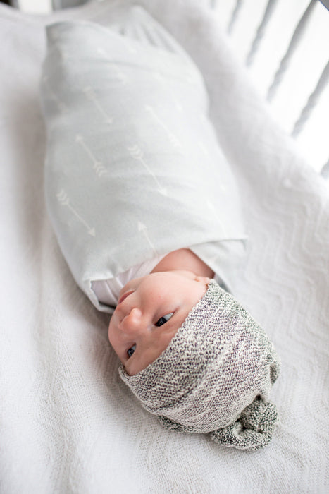 Copper Pearl Knit Swaddle Blanket - Summit