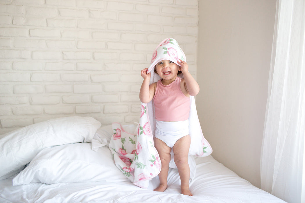 Copper Pearl Muslin Hooded Towel - Grace