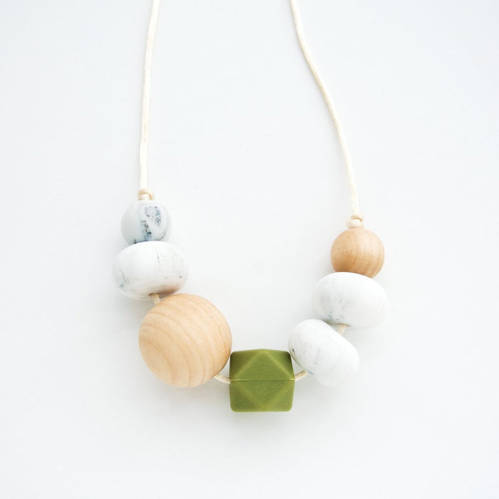 Loulou Lollipop Freda Silicone + Wood Teething Necklace