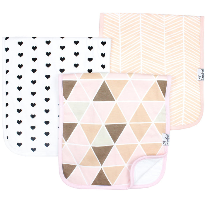 Copper Pearl Premium Burp Cloths - Blush