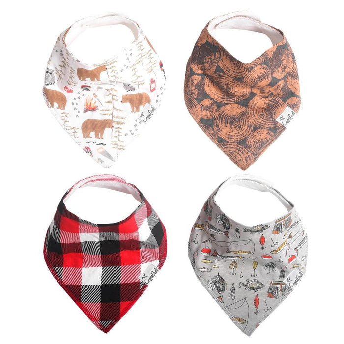 Copper Pearl Baby Bandana Bibs - Lumberjack