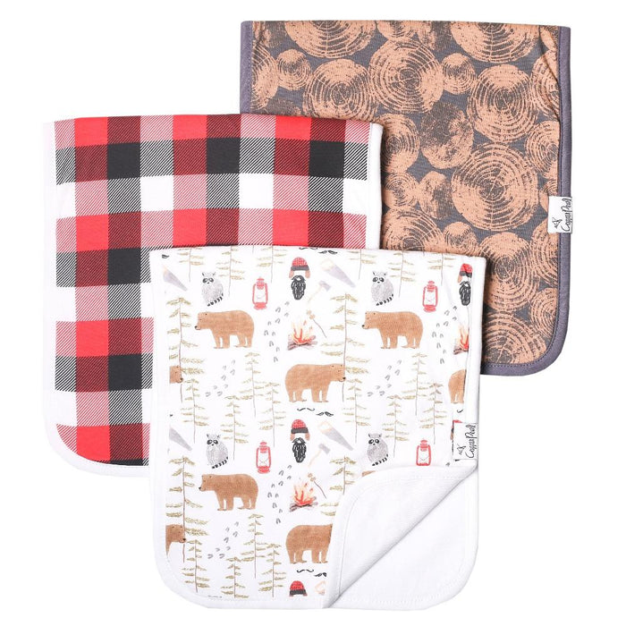 Copper Pearl Premium Burp Cloths - Lumberjack