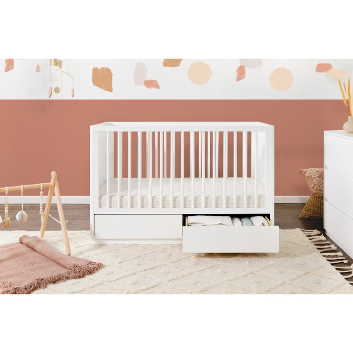 Babyletto Bento 3-in-1 Convertible Storage Crib with Toddler Bed Conversion Kit